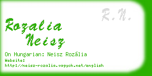 rozalia neisz business card